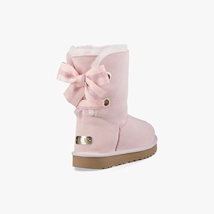 Ugg Customizable Bailey Bow Short Klassiska Stövlar Dam Rosa (724918URX)